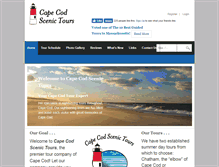 Tablet Screenshot of capecodscenictours.com